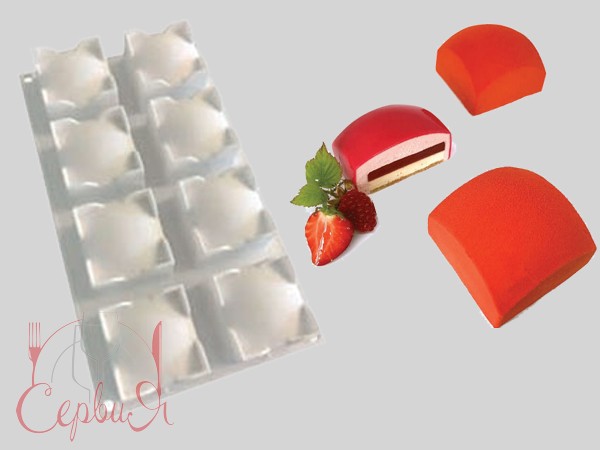 Форма силіконова 60*60*39мм SQUARE SPHERE 110_2