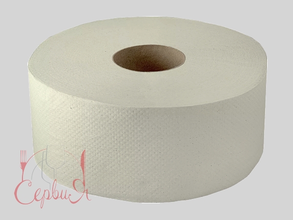 Туалетний папір одношаровий сірий 180мх9см Jumbo Servia PRO_3