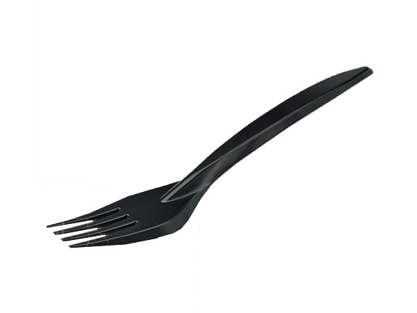 Виделка столова чорна 100шт Premium ПП_1