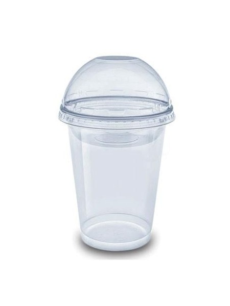 Стакан 500мл з купольною кришкою 50шт 15116 РР ІП_1