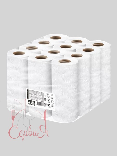 Рушник в рулоні 2шари 12,5м PRO 33700150 12рул_3