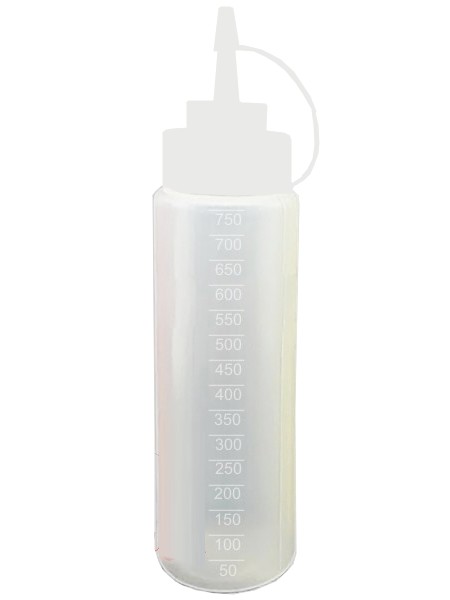 Бутилка пластик. з носиком 720мл прозора з рискою Н_1