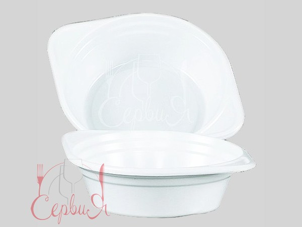 Миска 500мл біла 100шт_3