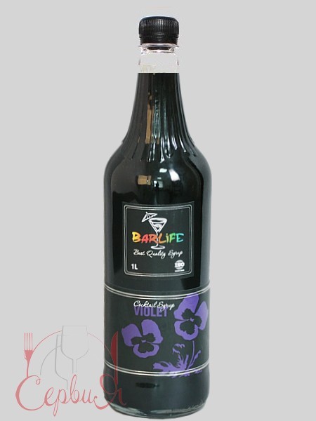 Фиалка сироп 1л (ПЛАСТ.БУТ.) Barlife_2