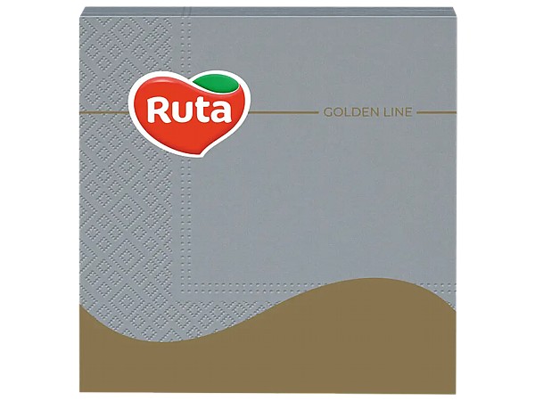 Серветка тришарова сіра 33х33см 20шт Ruta n0609_1