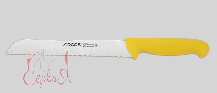 Ніж для хліба 200мм жовтий 291400 "2900" Arcos_2