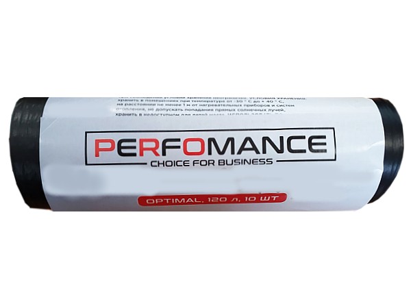 Пакет для сміття 120л 10шт чорний PERFOMANCE optimal LD_1