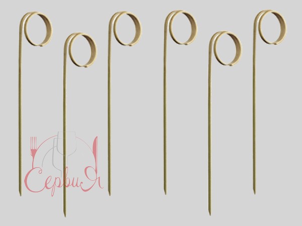 Шпажка для канапе бамбук Коло 12см 100шт_2