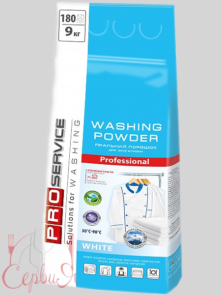 Порошок пральный автомат для білих тканин White 9кг PRO 25481300_3