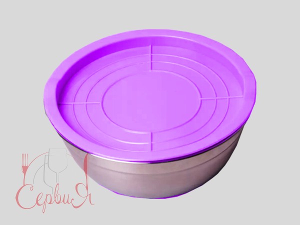 Миска глибока метал. д.22см с крышкой 19678_2