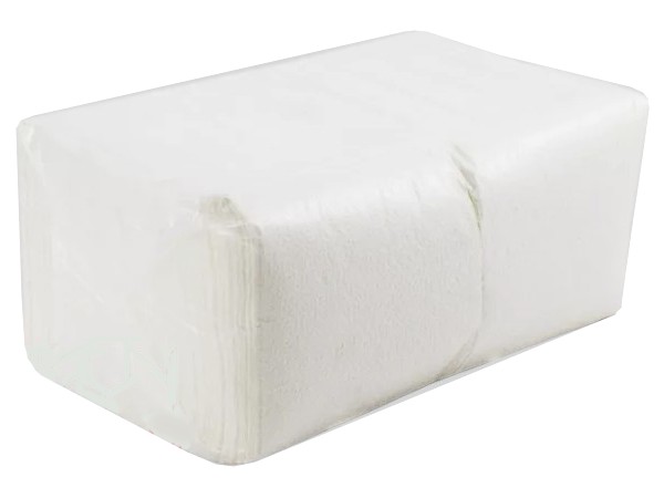 Серветка 1шар барна біла 24х24см 450шт Є_1