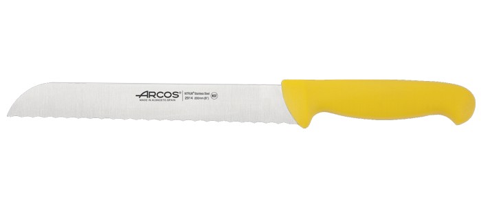 Ніж для хліба 200мм жовтий 291400 "2900" Arcos_1