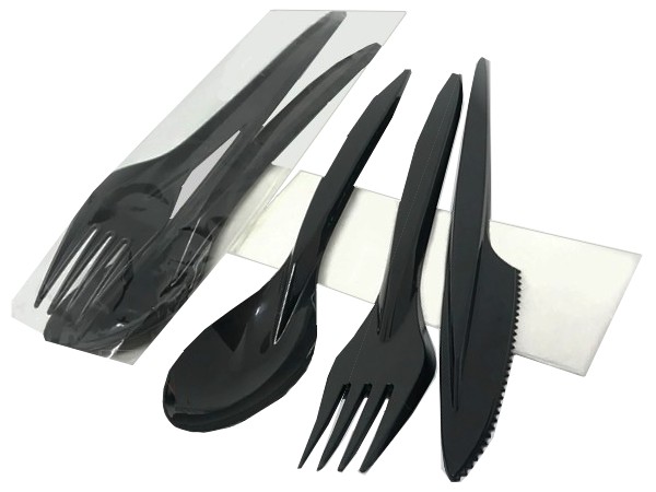 Набір (ложка+видел.+ніж+серветка) чорн. А_1