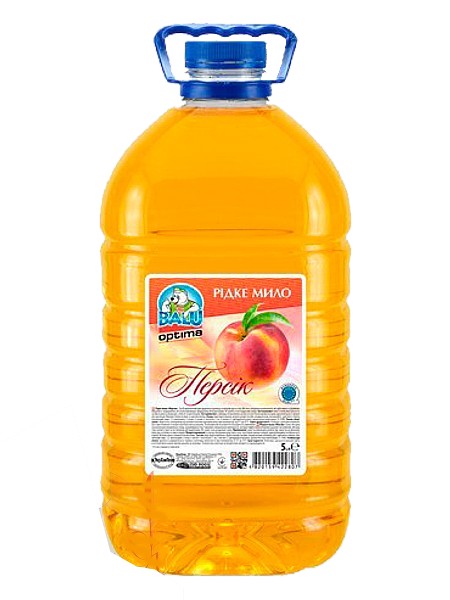Мило рідке Персик 5л BALU OPTIMA РЕТ пляшка_1
