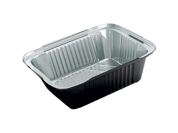 Контейнер з xарчової фольги 140х120х40мм чорне дно SP24Lb 100шт_1