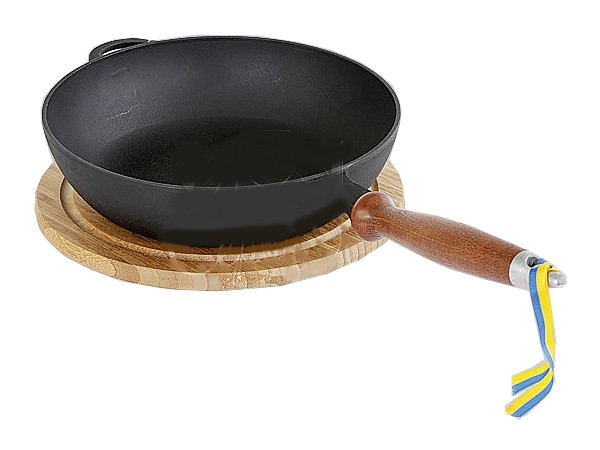 Сковорода-сотейник д.240мм h60мм дер. ручка"Термо"_1