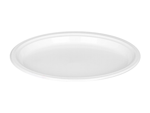 Тарілка ОВАЛ 260мм біла 18гр 50шт А_1