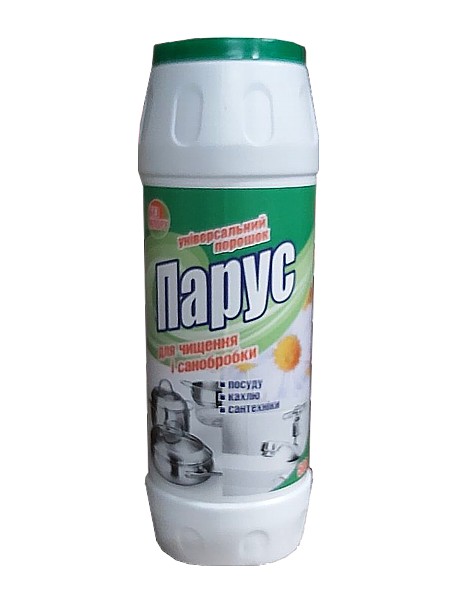 Засіб для чищення та санобробки посуду, кахеля, сантехники Парус 500г 25474750 PRO_2