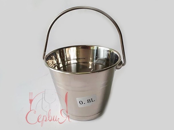 Ведро для льда нерж. 0,8л h12см 19669_2