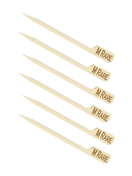 Маркер бамбуковий для м`яса 9см "М-RARE" (середньо-слабка прожарка) 100шт_1