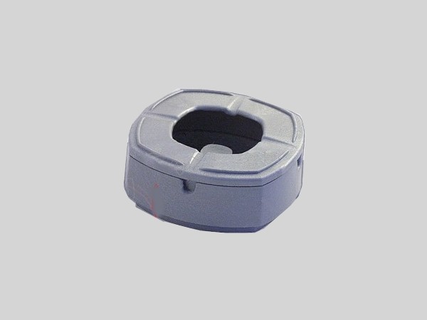 Пепельница с крышкой д.100мм серебристая C004G_2