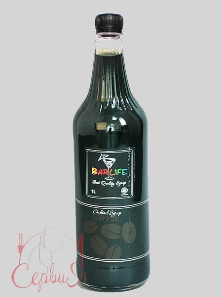 Кофе сироп 1л (ПЛАСТ.БУТ.) Barlife_2