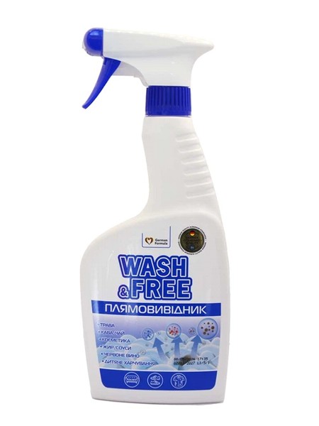Плямовивідник для усіх видів тканин 470мл Wash&Free_1