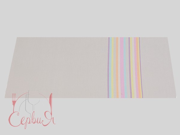 Сет під гаряче вініл 40х35см Кольорові смуги C&T 2774294_2