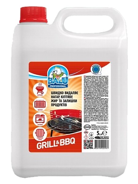 Миючий засіб для кухон.поверхонь та грилю 5л BALU GRILL&BBQ РЕ каністра_1
