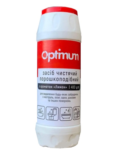 Засіб для чищення Лимон 400г OPTIMUM_1