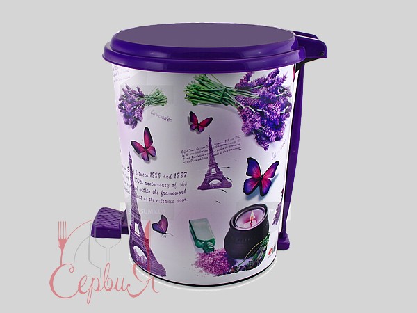 Відро з педаллю 11л №365 Элиф з малюнком_2