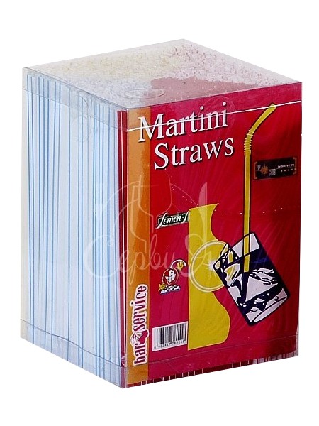 Соломка для мартіні кругла 14смх3,3мм без згину 4 кольори 1000шт_1