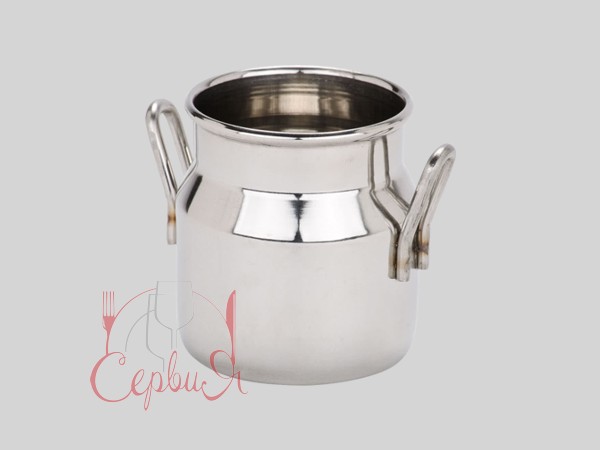 Молочник 390мл нерж. з носиком 75х105мм "Бідончик"_2