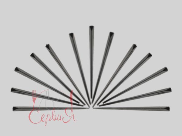 Шпажка для канапе "Крістал" 9см чорна 500шт_2