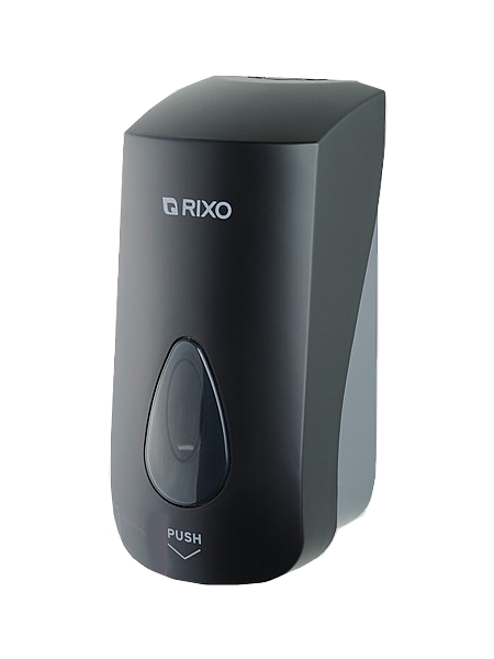 Дозатор мила рідкого чорний 1000мл RIXO S068В_1