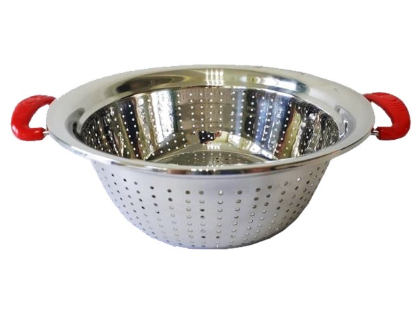 Друшляк 26см нерж. з пласик. ручками 19541_1