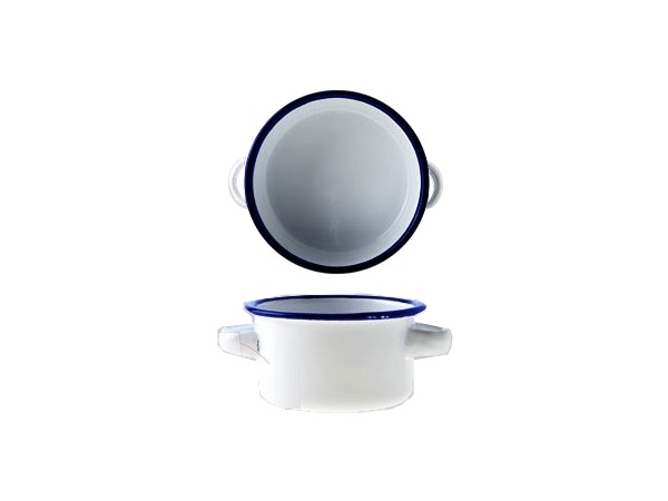 Кастрюлька D8XH4.5CM WHITE ENAMEL C&T 20179014_1