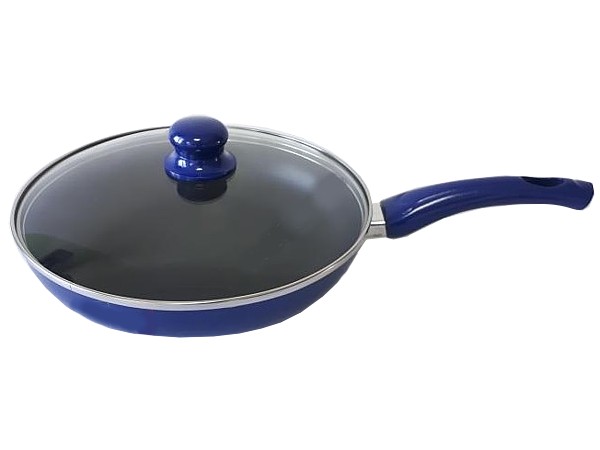 Пательня 28см синя з тефлон. покриттям з кришкою XJ-FP-28 AMY 16771_1