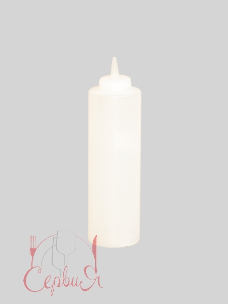 Пляшка пластикова з носиком біла 360мл 963 МАК_2