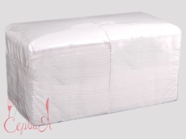 Серветка біла 24х24см 500шт ДП_3