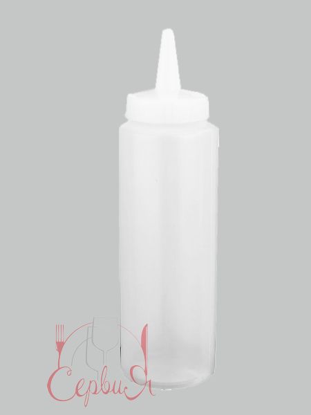 Пляшка пластикова з носиком кольорова 360мл H_3