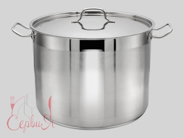 Каструля з кришкою 19л індукційне дно ZB-32_2