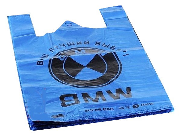 Пакет майка 36х58см 50шт BMW_1