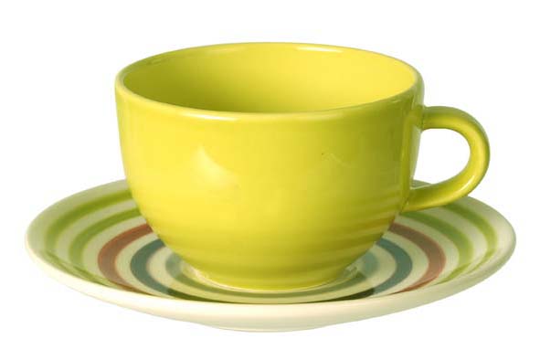 Чашка з блюдцем 300мл Edge Green C&T 274963_1