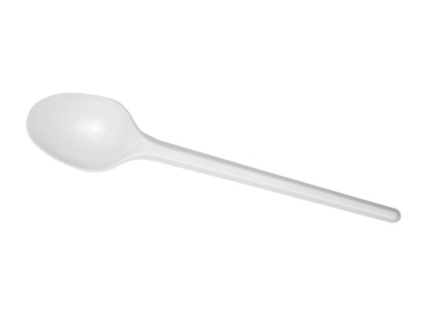 Ложка чайна біла 100шт СТ_1