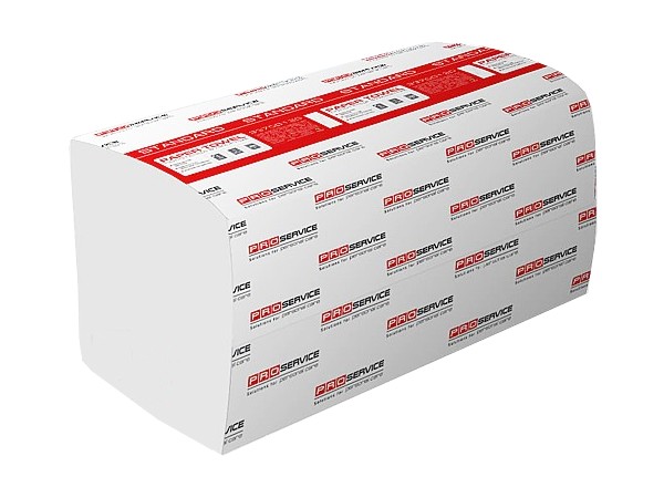 Рушник 1шар Vскладення білий 200шт PRO 33700133_1