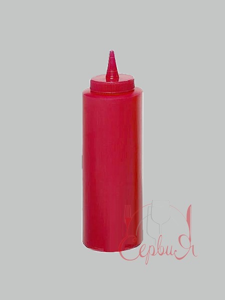 Пляшка пластикова з носиком красна 240мл 502401_2