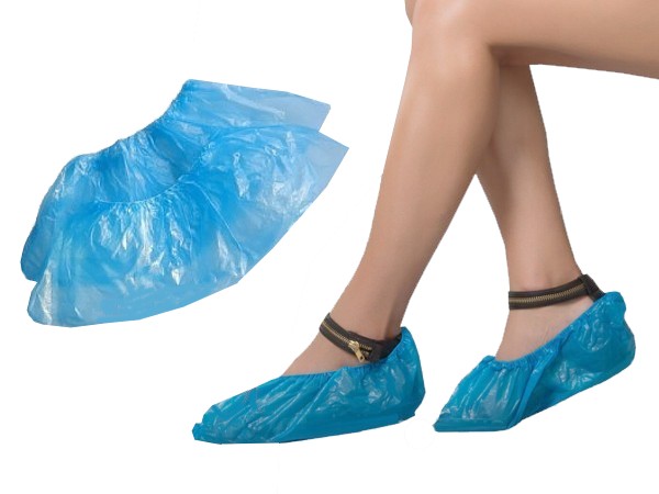 Бахіли п/е одноразові голубі 10шт ЗПТ_1