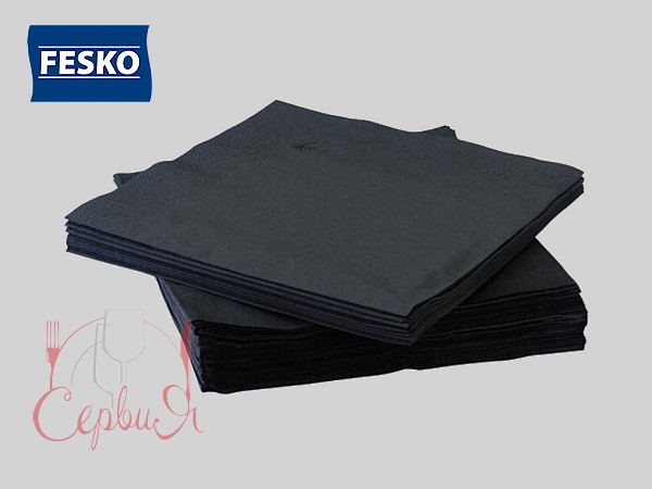 Серветка одношарова чорна 24х23см 300шт Ruta a0704_3