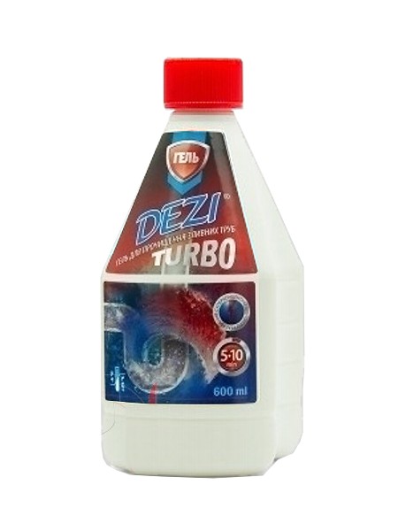 Засіб для чищення труб гель TURBO DEZI 600мл 70014_1